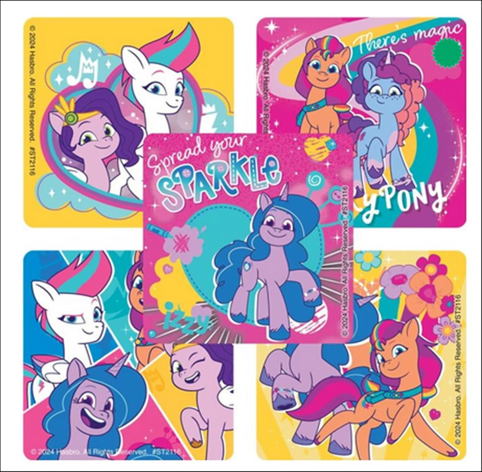 25 adesivos My Little Pony Tell Your Tale, 2,5 x 2,5 cada - Imagem 1 de 1