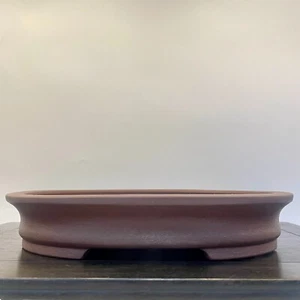 Ollas Bonsái japonesas "KEIZAN 佳山" ovaladas W: 11,8 pulgadas/L: 9,3 pulgadas/H: 2,2 pulgadas de JAPÓN #41 - Imagen 1 de 11