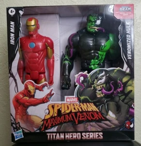 Marvel Spider-Man Maximum Venom Titan Hero 12" Iron Man & Venomized Hulk E8685 - Bild 1 von 6