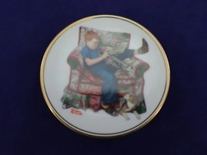 Norman Rockwell Collector Plate PRACTICE Miniature Porcelain 1983 Vintage - Picture 1 of 9