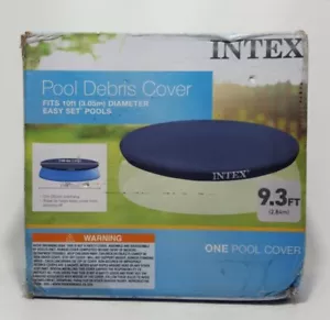 Intex 10 Foot Easy Set Above Ground Swimming Pool Debris Vinyl Round Cover NOB - Picture 1 of 6