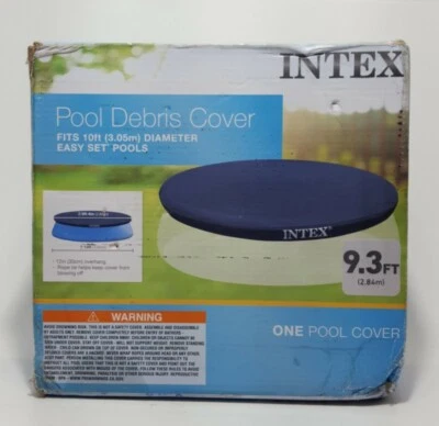 Intex 10 Foot Easy Set Above Ground Swimming Pool Debris Vinyl Round Cover NOB - Image 1 of 4