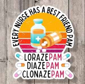 Nurse Healthcare Medical Vinyl Sticker Laptop Sticker Water Bottle Sticker Decal - Picture 1 of 4