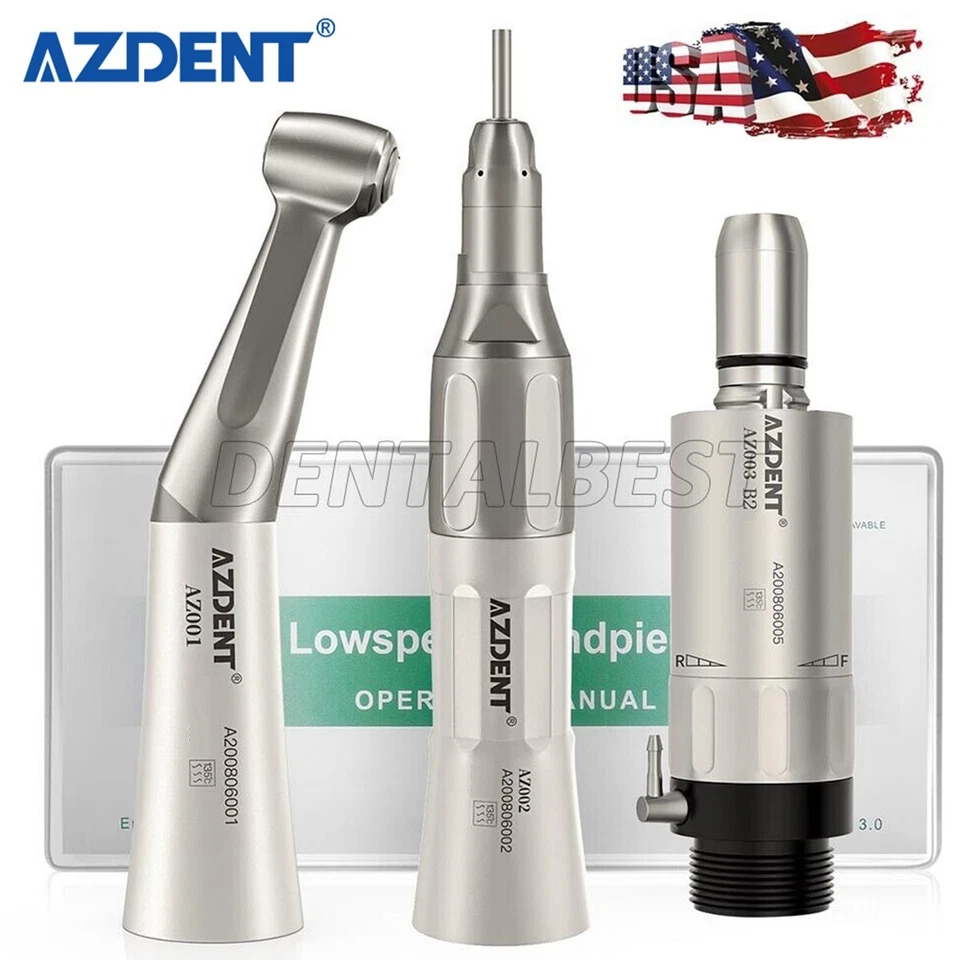AZDENT AZ001 Dental Low Speed Handpiece and Air Motor 4 Holes