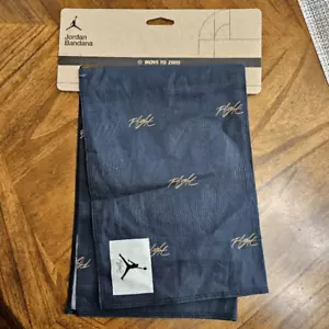 Nike Air Jordan Flight Bandana Black Bred Jumpman Logo 100% Baumwolle Unisex Neu - Bild 1 von 5