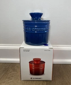 "Cobalt" 6 Oz Butter Bell Crock LE CREUSET Round Signature Stoneware NWT Blue - Picture 1 of 10