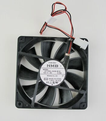 Axial Fan with ball bearing and wire leaded power connection 12V DC 0.16A - Image 1 of 4