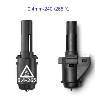 0.4毫米-240/265度挤出机喷嘴适用于Flashforge Adventurer 3/4 3D打印机 — 第 1/4 张图片