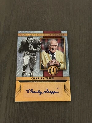 2017 Panini Gold Standard Gold Jacket Signatures Platinum #GJ-CT CHARLEY TRIPPI - Image 1 of 3