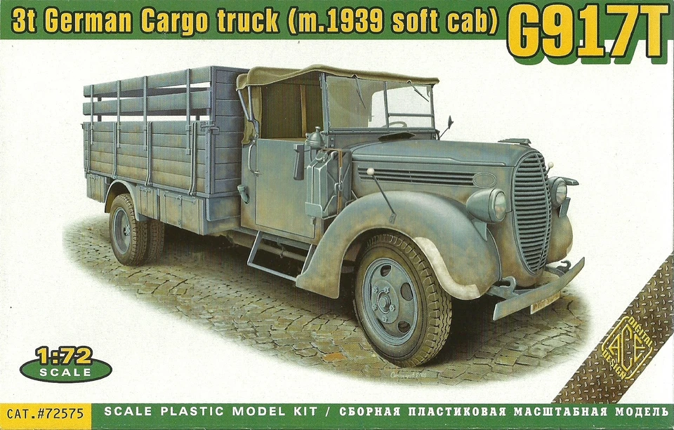 Ace 1/72 (20mm) Ford G917T (M.1939 Morbido Cabina) Tedesco 3t Cargo Camion - Immagine 1 di 1