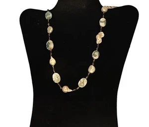 Rarities Gold Plated Sterling Opal Baroque Cultured Pearl & Spinel Necklace - Picture 1 of 11