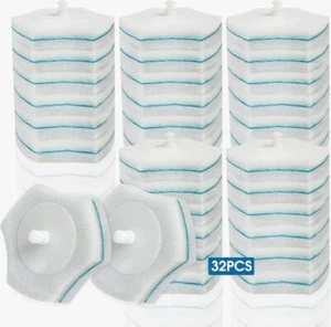 Disposable Toilet Brush Refills 32 Count Toilet Refills Disposable Toilet Bowl B - Picture 1 of 6