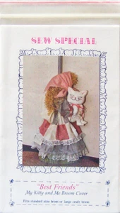 PATRÓN de cubierta de escoba "BEST FRIENDS" de Sew Special - ¡Nuevo! - Imagen 1 de 3