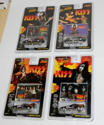 KISS JOHNNY LIGHTNING CLASSIC SET OF 4 PAUL GENE ACE PETER ORIGINAL 4 CARS - Image 1 of 4