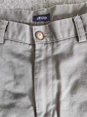 Men’s Izod Linen Blen Chino 34x31 Beige Sand Flat Front Classic fit - Image 1 of 4