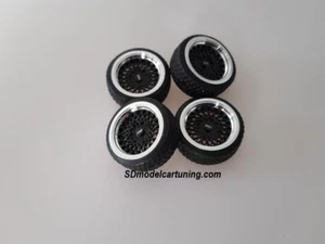 ¡Juego de ruedas de afinación de 15 pulgadas escala 1:18 BBS E50!! ¡Logotipos de rueda ahora incluidos! - Imagen 1 de 7