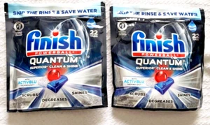 FINISH Quantum Dishwasher Detergent Powerball Ultimate Clean & Shine 44 Tabs - Picture 1 of 6