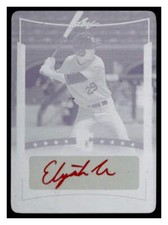 ELIJAH MACNAMEE 2014 LEAF PERFECT GAME PRINTING PLATE AUTOGRAPH #D 1/1 AUTO