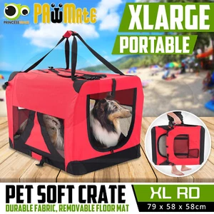 Pet Dog Soft Crate Portable Carrier Travel Cage Tent Kennel Folding XL RD - Picture 1 of 12