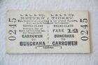 Londonderry Lough Swilly Railway Ticket Carrowen Buncrana Irish Ireland