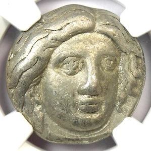 Caria Rhodes AR Tetradrachm Helios Coin 316-305 BC - Certified NGC Choice VF - Picture 1 of 4