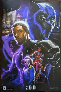 2017 SDCC EXCLUSIVE BLACK PANTHER MARVEL STUDIOS CONCEPT ART POSTER MCU - Picture 1 of 2
