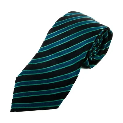 Pal Zileri Sartoriale Blue on Black Striped Tie 31357 Foto 1 de 2