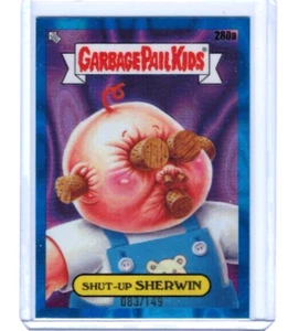 2024 Topps Chrome Garbage Pail Kids Shut-Up Sherwin Blue Lava #'ed 083/149 280a - Picture 1 of 1