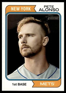 PETE ALONSO 2023 Topps Heritage NAME POSITION SWAP VARIATION #380 METS - Bild 1 von 2