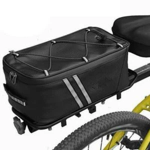 Bicycle Rear Rack Seat Bag Bike Cycling Storage Pouch Cargo Carrier Waterproof - Picture 1 of 9