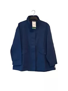 Joules Womens Size 14 Willow Coastal Cotton Jacket Mid Blue BNWT - Picture 1 of 13