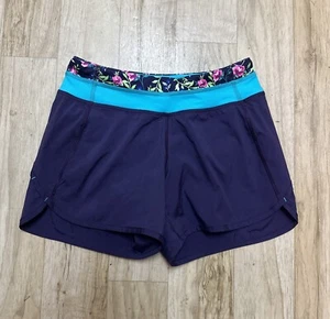 Ivivva by Lululemon Youth Speedy Brief Lined Run Shorts Purple Girl's Sz 12 - Picture 1 of 10