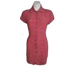 Vintage Limited America Summer Dress Red with white Dots Rayon Women's Size M