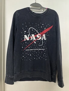 NASA Unisex Sweatshirt Navy Small - Picture 1 of 3