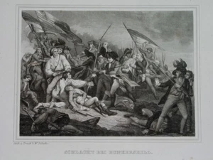 1837 NICE ORIGINAL UNITED STATES BATTLE BUNKER HILL MASSACHUSETTS BOSTON - Picture 1 of 3