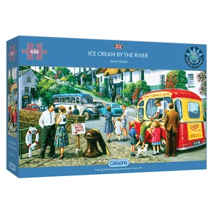Gibsons Eis am Fluss 636-teiliges Puzzle - Bild 1 von 2