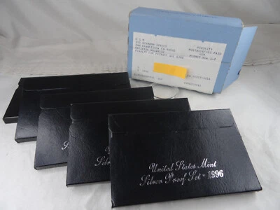 (5) 1996-S US Mint Silver Proof Sets Original Shipping Box Fresh Sets - Image 1 of 4