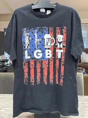 Donald Trump XL Liberty Guns Cerveza Trump Apoyo Divertido Parodia LGBT Camisetas Bandera  Foto 1 de 4