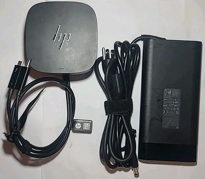HP HSN-IX01 Thunderbolt Dock G2 with Combo Cable Docking Station 230W AC Adapter - Image 1 of 4