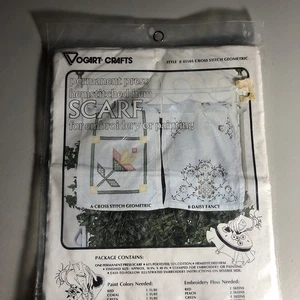 Permanent Press Hemstitched Hem Scarf For Embroidery Or Painting - Picture 1 of 6