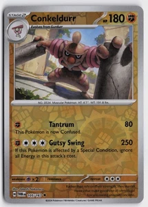 Pokemon Conkeldurr 105/167 Reverse Holo Uncommon SV06: Twilight Masquerade NM - Bild 1 von 2