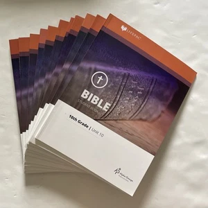LIFEPAC Alpha Omega 10th Grade Bible Curriculum Complete Set Teacher Student - Picture 1 of 21