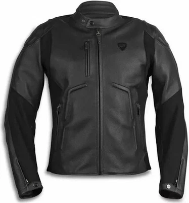 Ducati Black Rider C2 Men's Leather Jacket|MotoGp Riding Motorbike Biker Jacket - Image 1 of 3