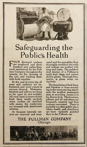 1917 AD.(N28)~THE PULLMAN CO. CHICAGO. PULLMAN CLEANING SAFEGUARDS - Picture 1 of 1