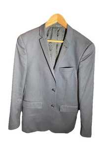 PIERRE CARDIN Men Suit Blazer Wool Blend Jacket Navy Blue Slim Fit Euro Fabric - Picture 1 of 7