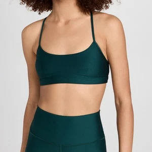 Alo Yoga Airlift Intrigue BH Midnight Green Größe Small EUC Crop Sport-BH - Bild 1 von 14
