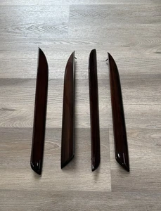 02-06 CADILLAC ESCALADE FRONT REAR RIGHT LEFT DOOR PANEL WOOD GRAIN TRIM SET - Picture 1 of 8