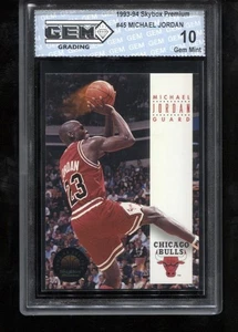 Michael Jordan 1993-94 Skybox Premium #45 Chicago Bulls GEM MINT 10 - Picture 1 of 2