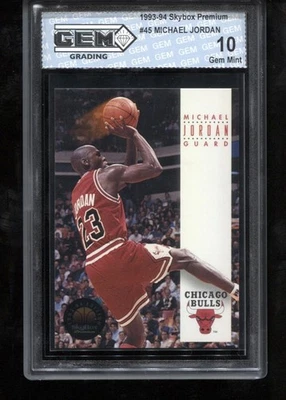 Michael Jordan 1993-94 Skybox Premium #45 Chicago Bulls GEM MINT 10 - Image 1 of 2