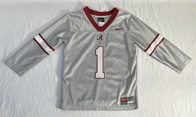 Camiseta deportiva de fútbol americano juvenil Alabama Crimson Tide de colección rara para niños pequeños 4T Foto 1 de 4